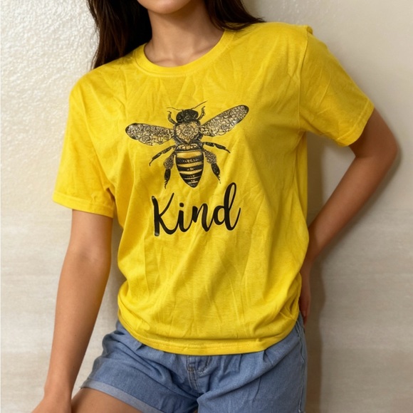Tops - Bee Kind Yellow Women's T-Shirt